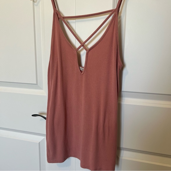 Strappy Burnt Orange Express OneEleven Tank Top Camisole Super Stretchy Festival - Picture 4 of 14